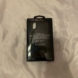 “Stop looking at my phone” iPhone XR case